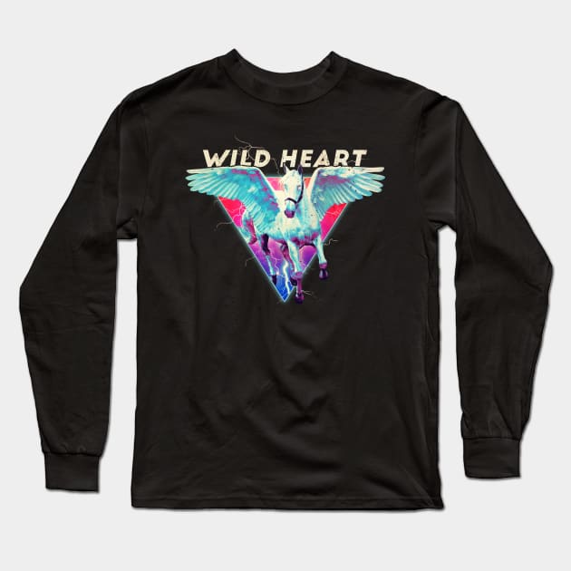 Wild Heart Long Sleeve T-Shirt by madeinchorley